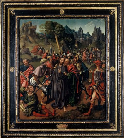 Kristuksen vangitseminen, 1500-luvun alku.. tekijältä Cornelis Engebrechtsz