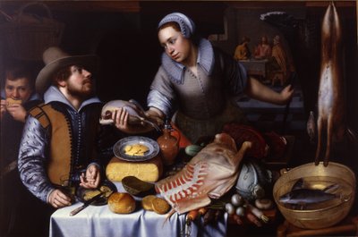 Illallinen Emmauksessa, 1612 tekijältä Cornelis Engelsz