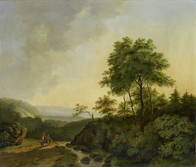 Näkymä Harz-vuorille tekijältä Cornelis François Roos