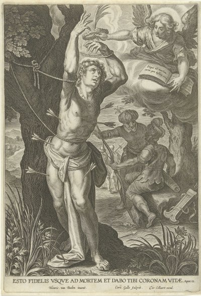 Pyhän Sebastianin kidutus tekijältä Cornelis Galle (I)