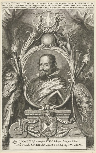 Olivaresin kreivin, St. Lucarin herttuan Gaspar de Guzmánin muotokuva tekijältä Cornelis Galle (II)
