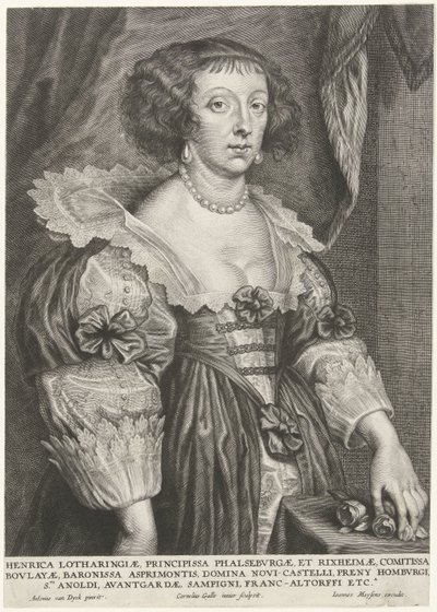 Muotokuva Henriëtte van Lorrainesta tekijältä Cornelis Galle (II)