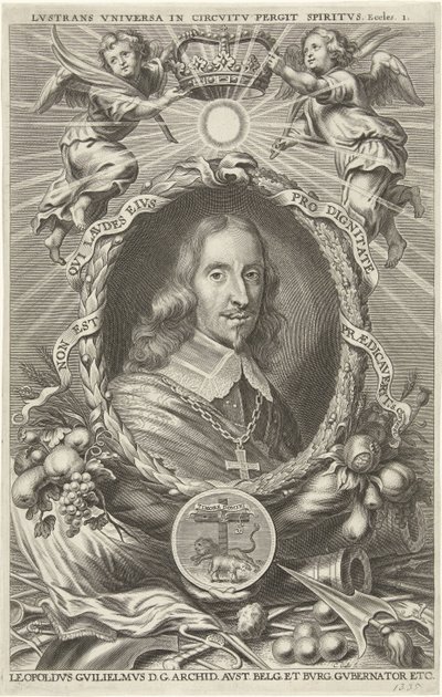 Itävallan arkkiherttua Leopold Willemin muotokuva tekijältä Cornelis Galle (II)