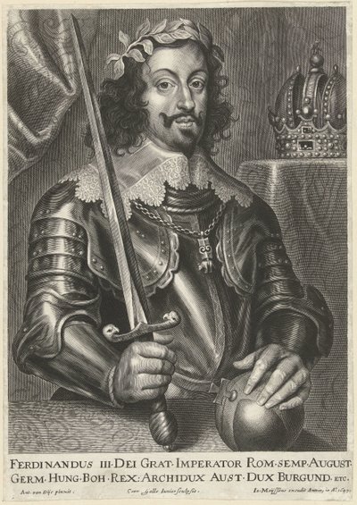 Keisari Ferdinand III:n muotokuva tekijältä Cornelis Galle (II)