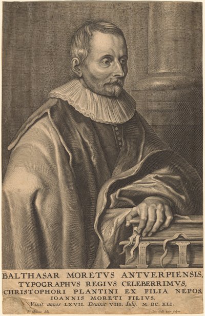 Balthasar Moretus Antwerpenistä tekijältä Cornelis Galle I