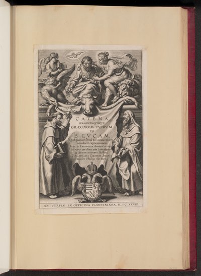 Otsikko sivulle Balthasar Cordier, Chain of Sixty Qvinqve Graecorvm Patrvm in S. Lvcam... tekijältä Cornelis Galle I after Sir Peter Paul Rubens