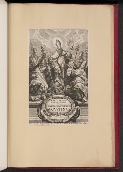 Otsikko sivulle Cornelii Jansenii ... Avgvstinvs tekijältä Cornelis Galle I after Sir Peter Paul Rubens