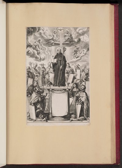 Nimisivu Dommo Benedicto Haeftanon S. Benedictvs Illvstratvs tekijältä Cornelis Galle I after Sir Peter Paul Rubens