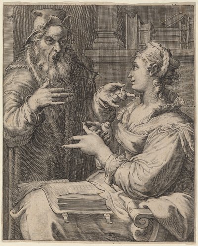Filosofia tekijältä Cornelis Jacobsz Drebbel, after Hendrik Goltzius