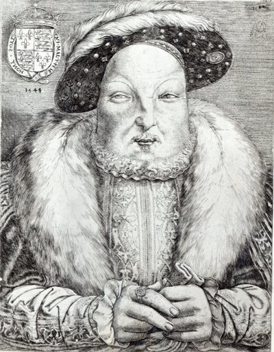 Henrik VIII:n muotokuva, 1548 tekijältä Cornelis Massys