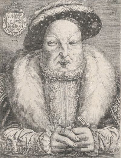 Henry VIII:n muotokuva, n. 1547. tekijältä Cornelis Massys
