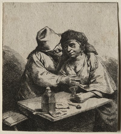 Rakastunut pariskunta. tekijältä Cornelis Pietersz Bega