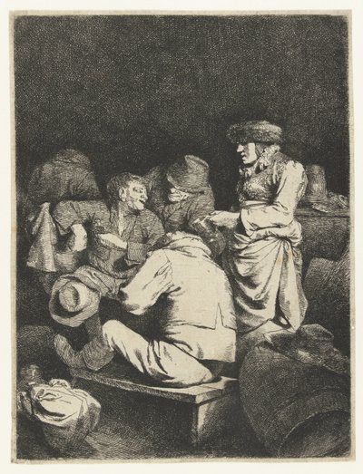 Vuokraemäntä ja yritys majatalossa tekijältä Cornelis Pietersz. Bega