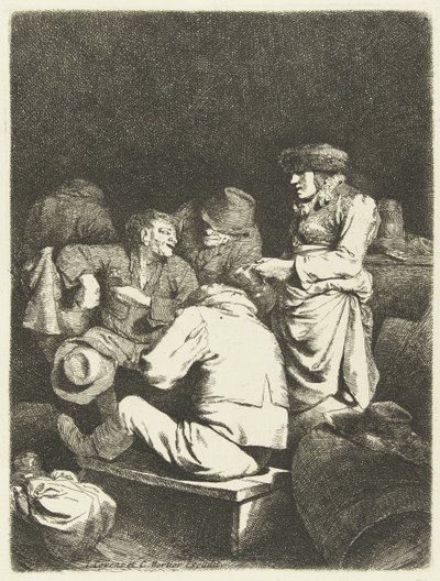 Vuokraemäntä ja yritys majatalossa tekijältä Cornelis Pietersz. Bega