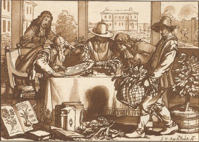 kasvitieteilijä tekijältä Cornelis Ploos van Amstel (signed by artist)