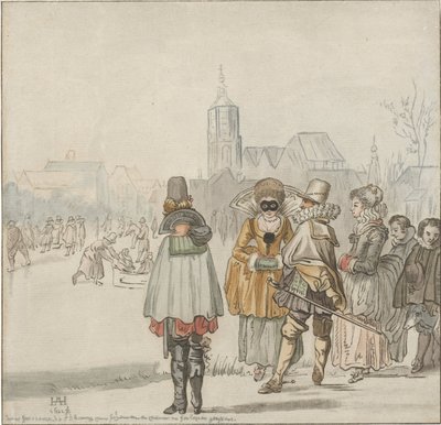 Tyylikästä seuraa jäällä tekijältä Cornelis Ploos van Amstel (signed by artist)