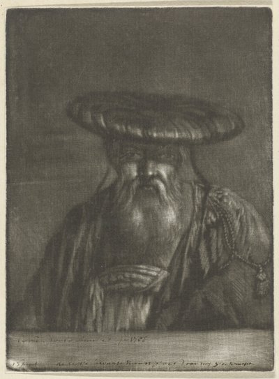 itämainen mies tekijältä Cornelis Ploos van Amstel (signed by artist)