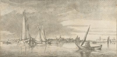 Jokinäkymä tekijältä Cornelis Ploos van Amstel (signed by artist)