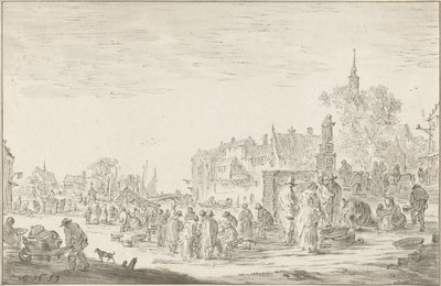 kalakauppa tekijältä Cornelis Ploos van Amstel (signed by artist)