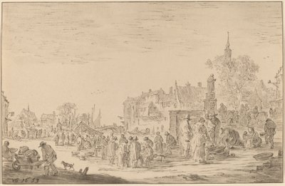 Mercat del Peix, 1767. finlandès tekijältä Cornelis Ploos van Amstel