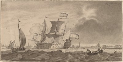 Sota-alus Y-kirjaimessa, 1768 tekijältä Cornelis Ploos van Amstel
