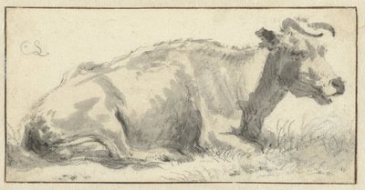 Makaava lehmä, oikealle tekijältä Cornelis Saftleven