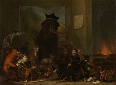 Satiiri Johan van Oldenbarneveltin oikeudenkäynnistä tekijältä Cornelis Saftleven