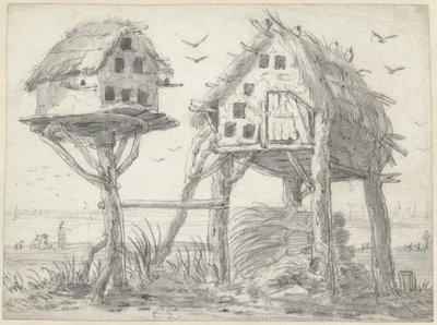 Kaksi kyyhkystaloa tekijältä Cornelis Saftleven