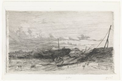 Padon rikkoutuminen Arnhemissa 1855 tekijältä Cornelis Springer