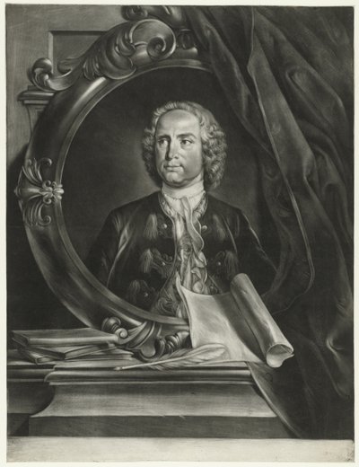 Muotokuva säveltäjä Pietro Antonio Locatellista 1695-1764 tekijältä Cornelis Troost