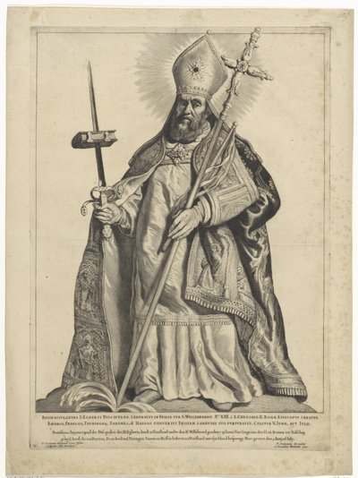 H. Boniface Dutch Saints (sarjan nimi) tekijältä Cornelis Visscher (II)