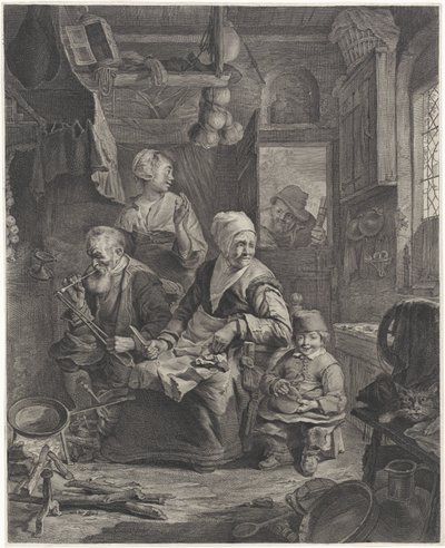 pannukakkuvalmistaja tekijältä Cornelis Visscher (II)