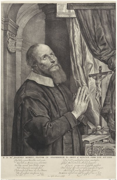 Joannes van der Meerin muotokuva tekijältä Cornelis Visscher (II)