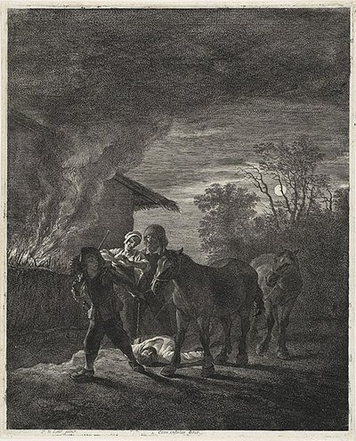aKuutamokohtaus tekijältä Cornelis Visscher
