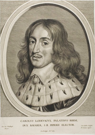 Kaarle Ludvig, kreivi Palatine, alkaen Effigies Variae tekijältä Cornelis Visscher