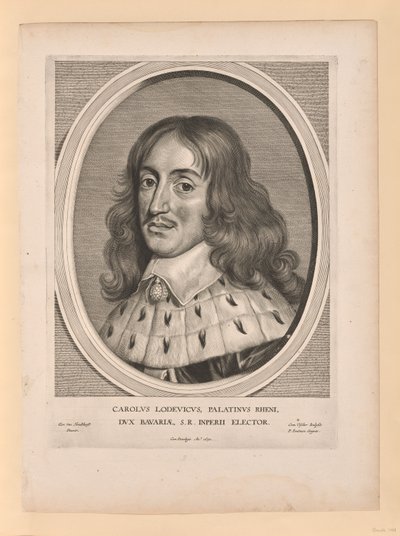 Kaarle Ludvig, kreivi Palatine, alkaen Effigies Variae... tekijältä Cornelis Visscher