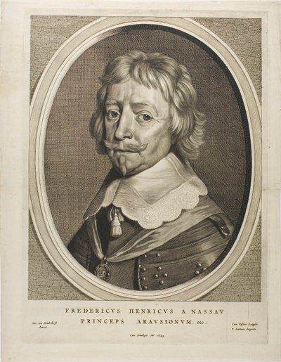 Frederic Henry, Oranian prinssi, yhdeksästä muotokuvasta. tekijältä Cornelis Visscher