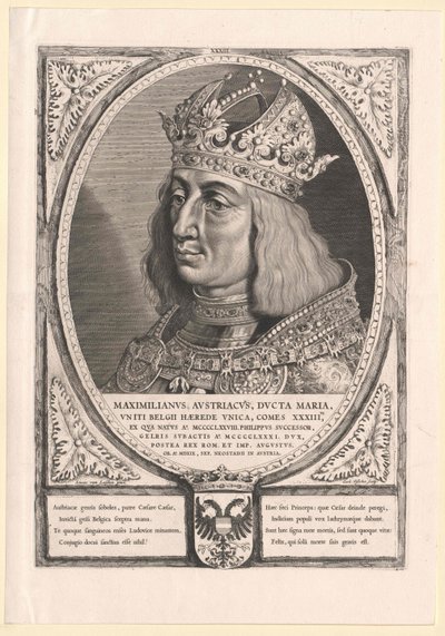 Pyhän Rooman keisari Maximilian I (tulosta) tekijältä Cornelis Visscher