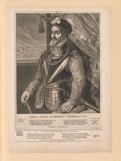 Jan van der Does, teoksesta Quatuor Personae tekijältä Cornelis Visscher