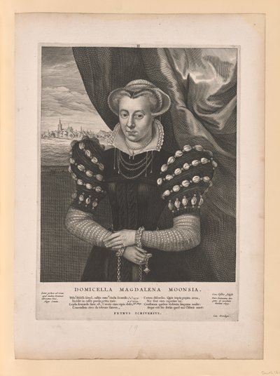 Magdalena Moons, alkaen Quatuor Personae tekijältä Cornelis Visscher