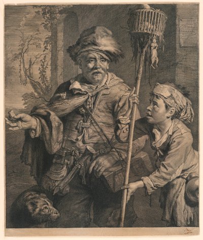 Rotansieppaaja tekijältä Cornelis Visscher