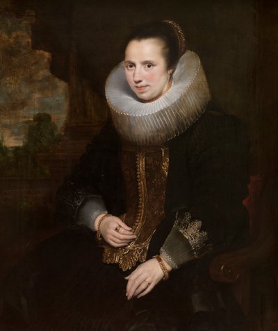 Elisabeth Hoegaerts (öljy kankaalle) (pari numeroon 471109) tekijältä Cornelis de (attr. to) Vos