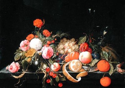 Kukat ja asetelmat (öljy kankaalle) tekijältä Cornelis de Heem