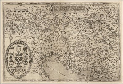 Cornelis de Joden laatima Tonavan kartta vuodelta 1593. tekijältä Cornelis de Jode