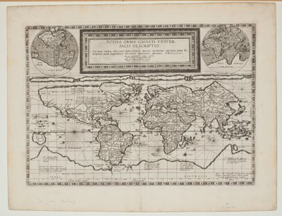 Maailman kognitiivinen yleiskuvaus, Antwerpen, 1593 tekijältä Cornelis de Jode