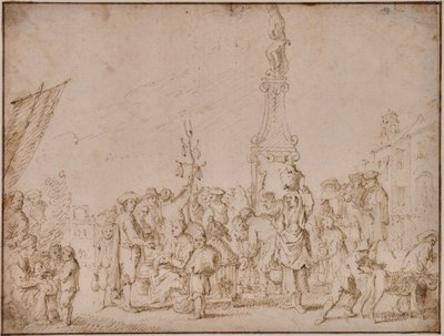 Italian markkinat tekijältä Cornelis de Wael