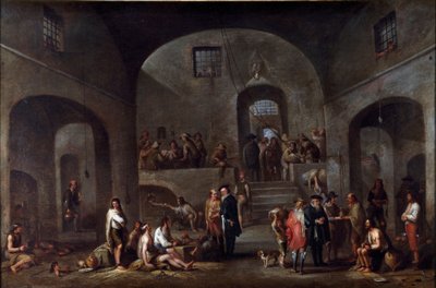 Cornelis De Waelin (1592-1667) maalaus (ec.flam) Genes, kokoelma Banco di Chiavari tekijältä Cornelis de Wael