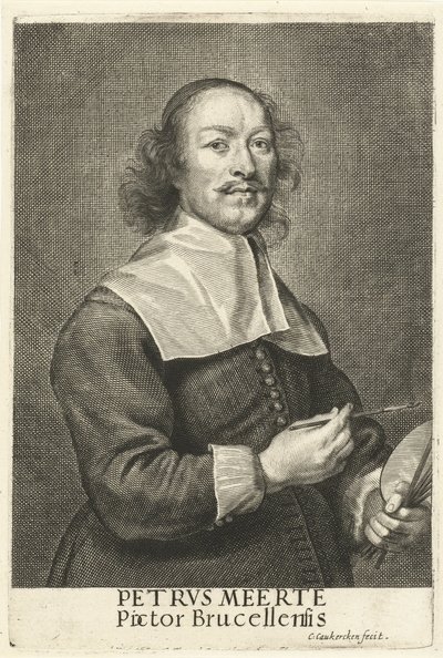 Taidemaalari Petrus Meerten muotokuva tekijältä Cornelis van Caukercken