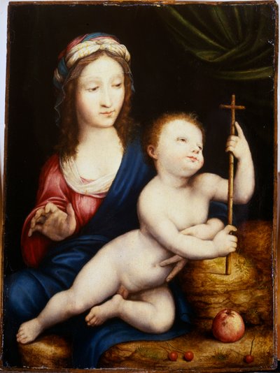 Madonna ja lapsi tekijältä Cornelis van Cleve