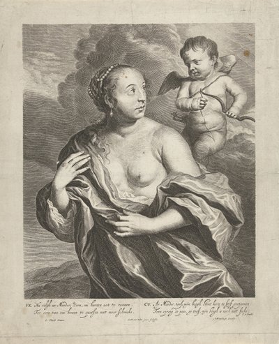 Venus Cupidossa tekijältä Cornelis van Dalen (II)